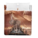 Cute Baby Elephant On A Jetty Duvet Cover Double Side (Full/ Double Size) View1