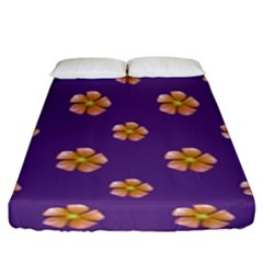 Ditsy Floral Pattern Design Fitted Sheet (king Size) by dflcprints