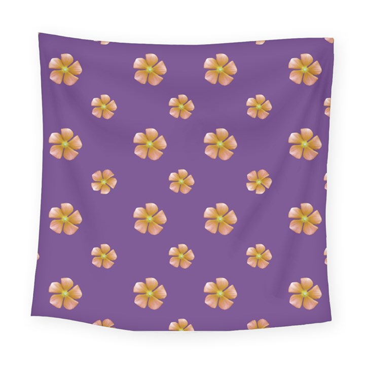 Ditsy Floral Pattern Design Square Tapestry (Large)