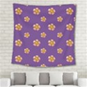 Ditsy Floral Pattern Design Square Tapestry (Large) View2