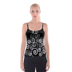 Abstract Spiral Christmas Tree Spaghetti Strap Top by Mariart