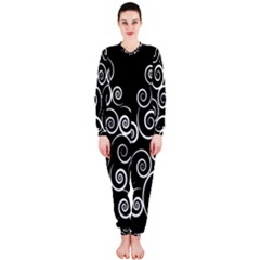 Abstract Spiral Christmas Tree Onepiece Jumpsuit (ladies)  by Mariart