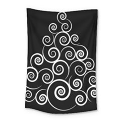 Abstract Spiral Christmas Tree Small Tapestry by Mariart