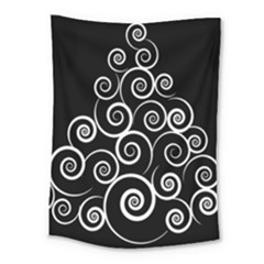 Abstract Spiral Christmas Tree Medium Tapestry by Mariart