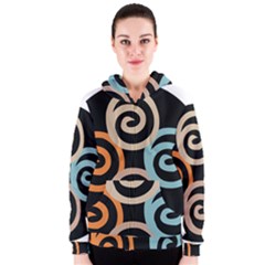 Abroad Spines Circle Women s Zipper Hoodie