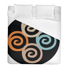 Abroad Spines Circle Duvet Cover (full/ Double Size)