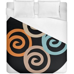 Abroad Spines Circle Duvet Cover (california King Size)