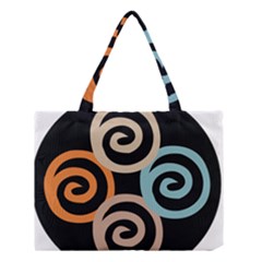 Abroad Spines Circle Medium Tote Bag by Mariart