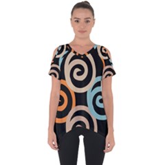 Abroad Spines Circle Cut Out Side Drop Tee by Mariart