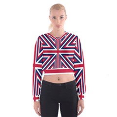 Alternatively Mega British America Cropped Sweatshirt by Mariart