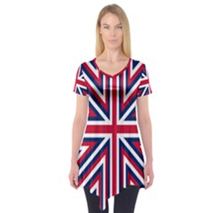 Alternatively Mega British America Short Sleeve Tunic  by Mariart