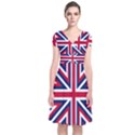 Alternatively Mega British America Short Sleeve Front Wrap Dress View1