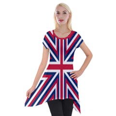 Alternatively Mega British America Short Sleeve Side Drop Tunic