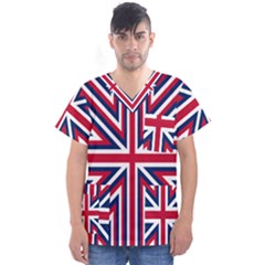 Alternatively Mega British America Men s V-neck Scrub Top