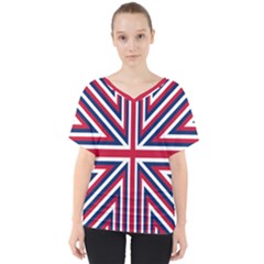 Alternatively Mega British America V-neck Dolman Drape Top by Mariart