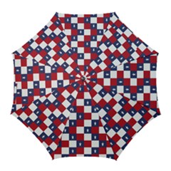 American Flag Star White Red Blue Golf Umbrellas by Mariart