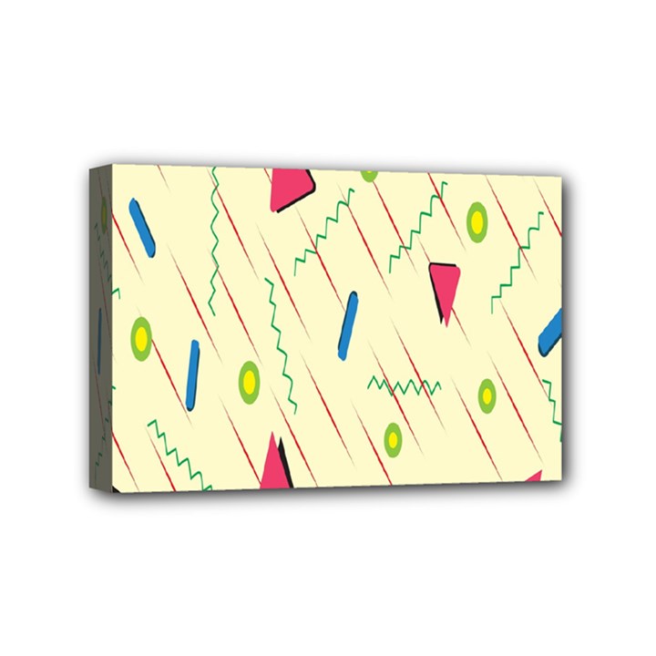 Background  With Lines Triangles Mini Canvas 6  x 4 