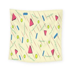 Background  With Lines Triangles Square Tapestry (small) by Mariart