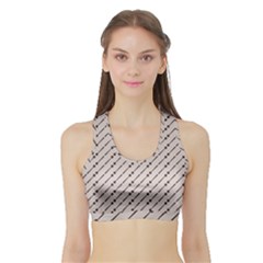 Batik Java Culture Traditional Sports Bra With Border