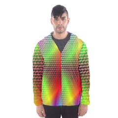 Abstract Rainbow Pattern Colorful Stars Space Hooded Wind Breaker (men) by Mariart