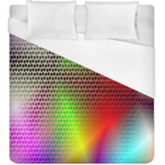 Abstract Rainbow Pattern Colorful Stars Space Duvet Cover (king Size) by Mariart