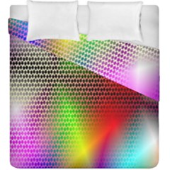 Abstract Rainbow Pattern Colorful Stars Space Duvet Cover Double Side (king Size) by Mariart