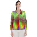 Abstract Rainbow Pattern Colorful Stars Space Wind Breaker (Women) View1