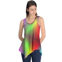 Abstract Rainbow Pattern Colorful Stars Space Sleeveless Tunic by Mariart