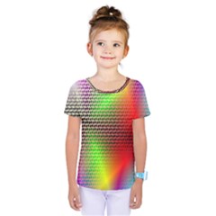 Abstract Rainbow Pattern Colorful Stars Space Kids  One Piece Tee