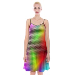 Abstract Rainbow Pattern Colorful Stars Space Spaghetti Strap Velvet Dress by Mariart