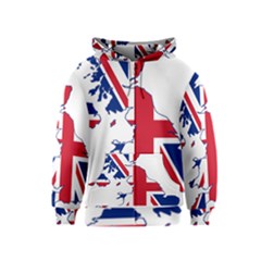 Britain Flag England Nations Kids  Zipper Hoodie by Mariart