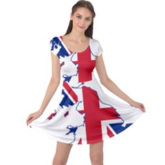 Britain Flag England Nations Cap Sleeve Dress by Mariart