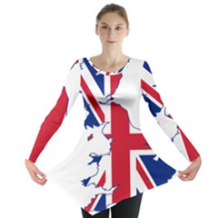 Britain Flag England Nations Long Sleeve Tunic  by Mariart