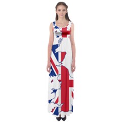 Britain Flag England Nations Empire Waist Maxi Dress