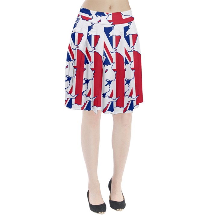 Britain Flag England Nations Pleated Skirt