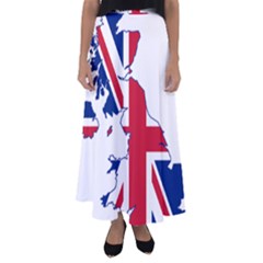 Britain Flag England Nations Flared Maxi Skirt by Mariart