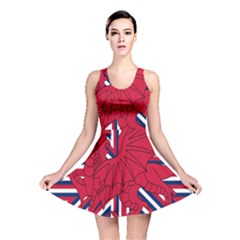 Alternatively Mega British America Red Dragon Reversible Skater Dress