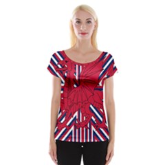 Alternatively Mega British America Red Dragon Cap Sleeve Tops