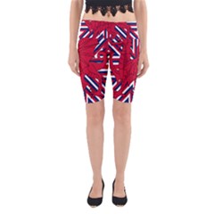 Alternatively Mega British America Red Dragon Yoga Cropped Leggings