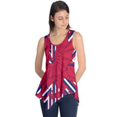 Alternatively Mega British America Red Dragon Sleeveless Tunic