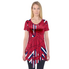 Alternatively Mega British America Red Dragon Short Sleeve Tunic 