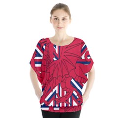 Alternatively Mega British America Red Dragon Blouse