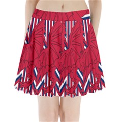 Alternatively Mega British America Red Dragon Pleated Mini Skirt