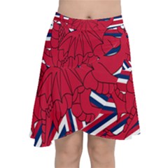 Alternatively Mega British America Red Dragon Chiffon Wrap