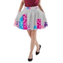 Building Polka City Rainbow A-Line Pocket Skirt View1