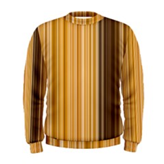 Brown Verticals Lines Stripes Colorful Men s Sweatshirt