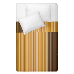 Brown Verticals Lines Stripes Colorful Duvet Cover Double Side (single Size)