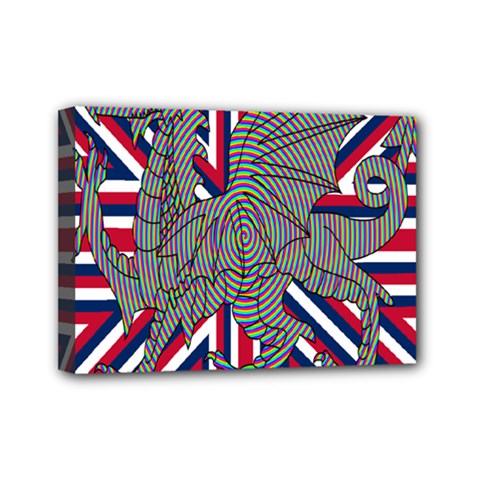 Alternatively Mega British America Dragon Illustration Mini Canvas 7  X 5  by Mariart