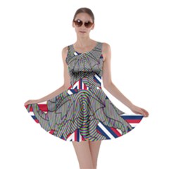 Alternatively Mega British America Dragon Illustration Skater Dress