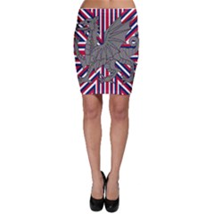 Alternatively Mega British America Dragon Illustration Bodycon Skirt by Mariart